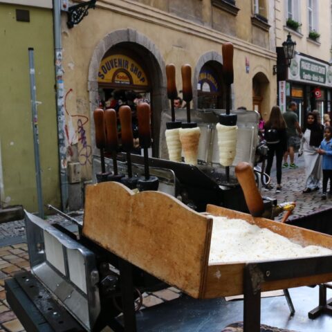 Trdelnik or chimney cake