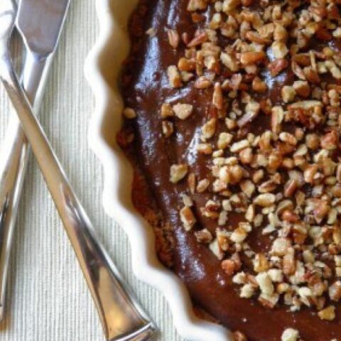 Chocolate Tart with Salted Pecans
