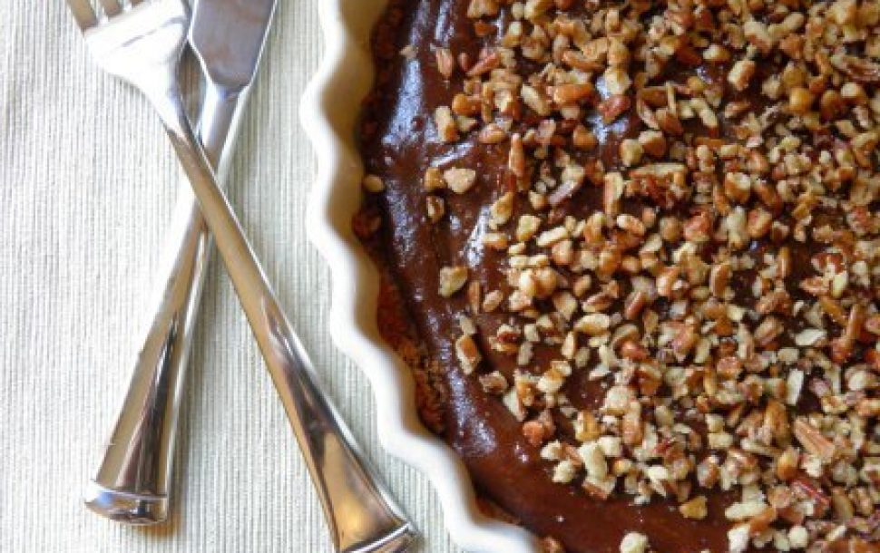 Chocolate Tart with Salted Pecans