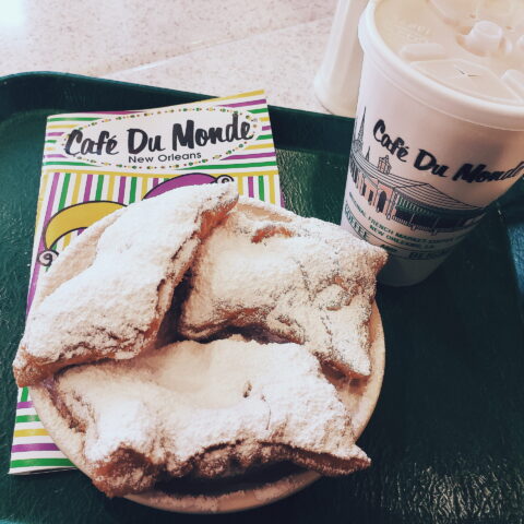 Beignets at Cafe du Monde in New Orleans